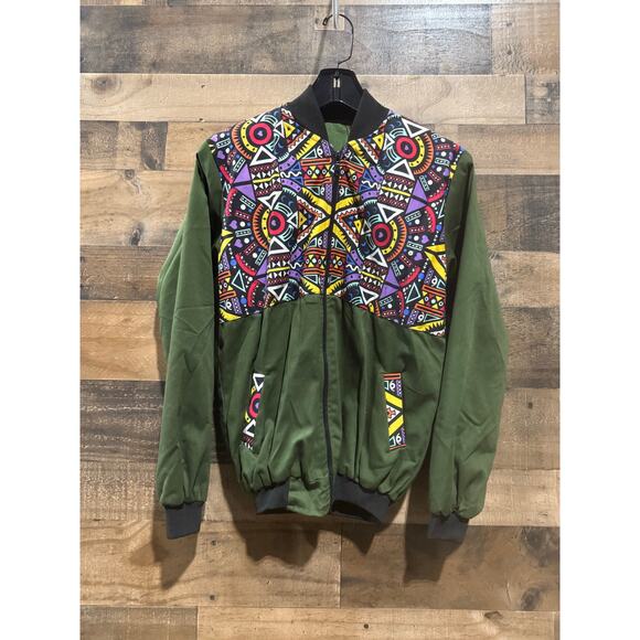 Unisex Ankara African Bomber Jacket – Size Small/Medium - Picture 1 of 8
